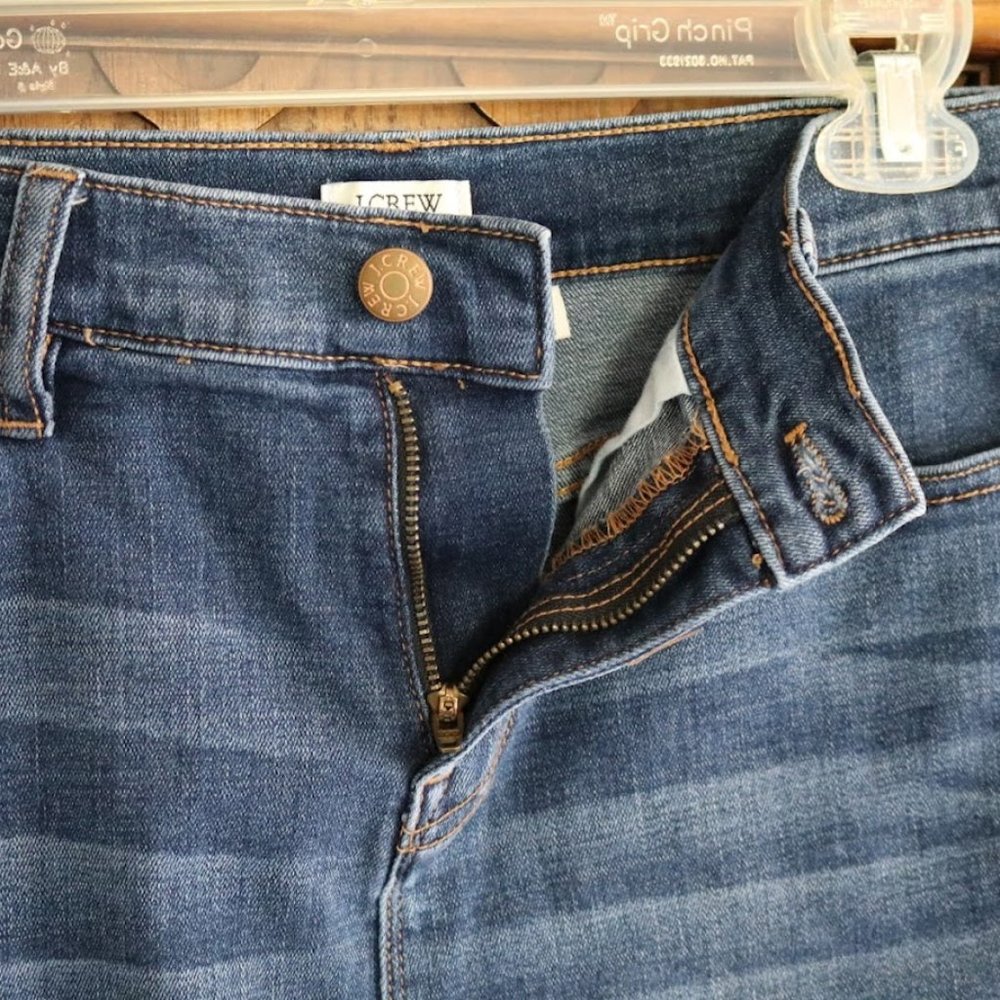 J.Crew Raw Hem Denim Skirt - Style #H4917 - Picture 10 of 16